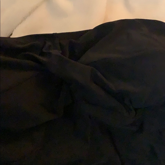 Black one piece bathing suit with skirting - Picture 2 of 5